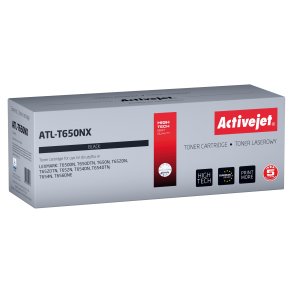 Activejet ATL-T650NX Tonerpatron til Lexmark-printere; Erstatning Lexmark T650H11E; Supreme; 25000 sider; sort