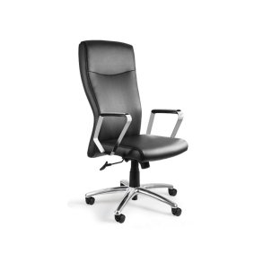 Adella C239 kontorstol i naturl�der HL-4, sort