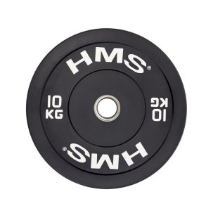 HMS Fitness BBR10 1 stk Olympic Gummibelagt vgtskive