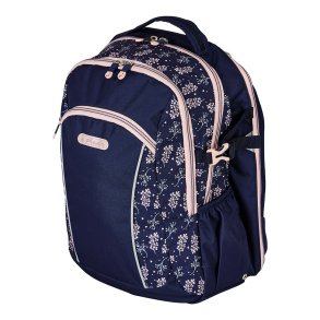 Herlitz Ultimate Blossom rygs�k Skolerygs�k Beige, Marinebl� Polyester
