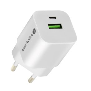 everActive GaN SC-390Q netoplader med USB QC3.0 og USB-C PD PPS 30W