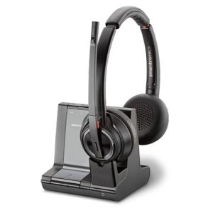 POLY W8220/A, UC Headset Tr�dl�s Kontor/Callcenter Bluetooth Sort