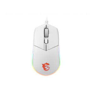 MSI CLUTCH GM11 WHITE mus Spil Ambidextrous USB Type-A Optisk 5000 dpi