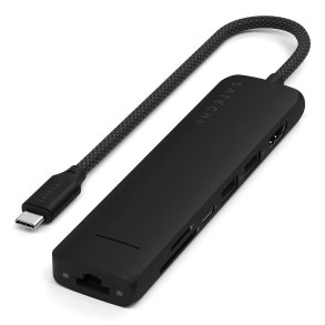 Satechi ST-P7SK interface hub USB Type-C 10000 Mbit/s Sort