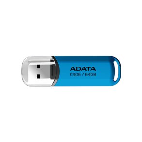 ADATA AC906-64G-RWB USB-n�gle 64 GB USB Type-A 2.0 Bl�, Transparent