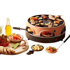 Emerio PO-113255.4 raclette grill 1500 W Sort, Brun
