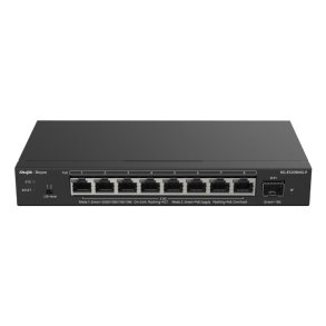 Ruijie Networks RG-ES209MG-P netv�rksswitch Administreret L2 2.5G Ethernet (100/1000/2500) Str�m over Ethernet (PoE) Sort