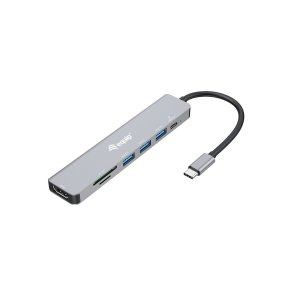 Equip 133494 dockingstation Ledningsf�rt USB 3.2 Gen 1 (3.1 Gen 1) Type-C S�lv