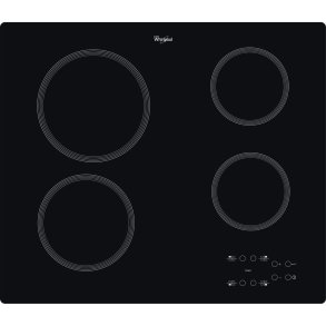 Whirlpool AKT 801/NE hob Black Built-in 58 cm Ceramic hob 4 zone(s)