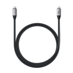 Satechi USB4 V2 Pro Cable USB-kabel USB4 Gen 4x2 1,2 m USB C 120 Gbit/sek. 240 W S�lv, Sort