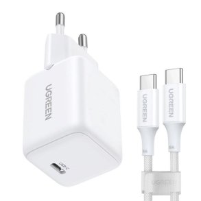 UGREEN X513 30W GAN 1X USB-C NETDOKKING + USB-C-KABEL 1M - HVID