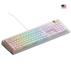 Glorious Gaming GMMK 3 HE 100% Prebuilt tastatur Spil USB QWERTY US engelsk Hvid