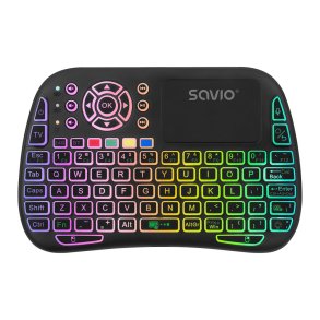 Savio SAVMKW-04 tastatur til mobil enhed QWERTY US engelsk USB Type-C Sort