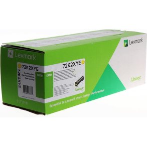 Lexmark 72K2XYE tonerpatron 1 stk Original Gul