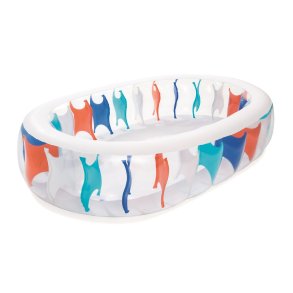 Bestway 54066 swimmingpool til over jorden Oppustelig pool Oval 542 L Flerfarvet
