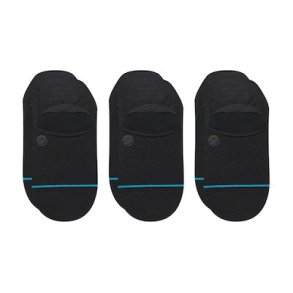 Stance Icon No Show 3 Pack Sneaker sokker Sort 3 Par