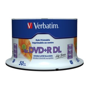 Verbatim 97693 tom DVD 8,5 GB DVD+R DL 50 stk