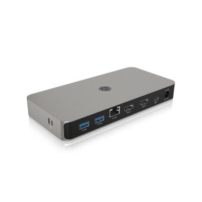 ICY BOX IB-DK2880-C41 Ledningsf�rt USB4 Anthracit, Sort