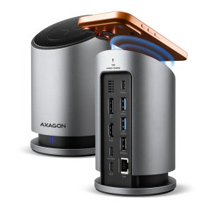 Axagon HMC-WL9 dockingstation Ledningsf�rt USB 3.2 Gen 2 (3.1 Gen 2) Type-C Gr�