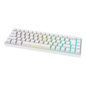Deltaco Gaming GAM-100-W-DE tastatur Spil USB + RF Wireless + Bluetooth QWERTZ Tysk Hvid