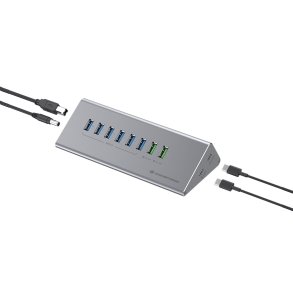 Conceptronic HUBBIES18G interface hub USB 3.2 Gen 1 (3.1 Gen 1) Type-B 5000 Mbit/s Gr�