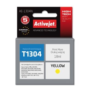 Activejet AE-1304N blk (erstatning Epson T1304; Supreme; 18 ml; gul)
