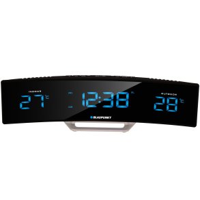 Blaupunkt CR12BK radio Ur Digital Sort, S�lv