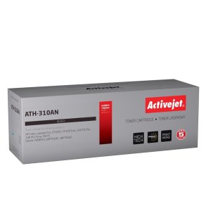 Activejet ATH-310AN (erstatning Canon, HP 126A CRG-729B, CE310A; Premium; 1200 sider; sort)