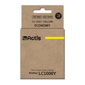 Actis KB-1000Y blk (erstatning Brother LC1000Y/LC970Y; Standard; 36 ml; gul)