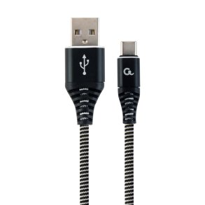 Gembird CC-USB2B-AMCM-2M-BW USB-kabel USB 2.0 USB A USB C Sort, Hvid
