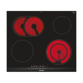 Siemens ET675FNP1E kogeplade Sort, Rustfrit stl Indbygget Keramisk 4 zone(s)