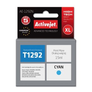 Activejet AE-1292N blk (erstatning Epson T1292; Supreme; 15 ml; bl)
