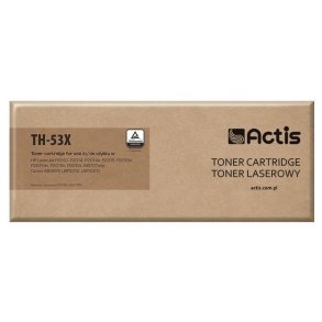 Actis Tonerpatron TH-53X (erstatning HP 53X Q7553X, Canon CRG-715H; Standard; 7000 sider; sort)
