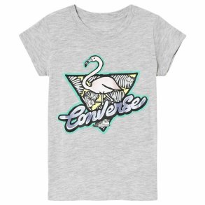 Brne Kortrmet T-shirt Converse Flamingo Lysegr