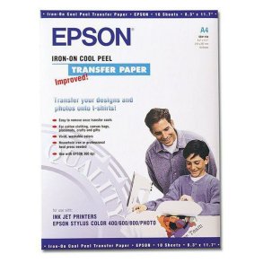 Glossy fotopapir Epson Hvid A4 10 Ark