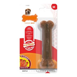 Hund Bidering Nylabone Dura Chew Bacon Strrelse M Nylon