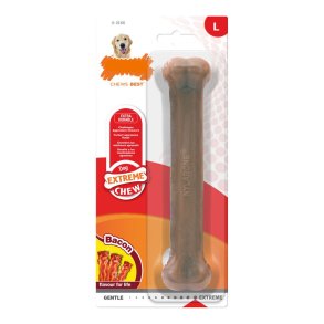 Hund Bidering Nylabone Dura Chew Bacon Strrelse L Nylon