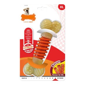 Hund Bidering Nylabone Extreme Chew Pro Action Bacon Strrelse L Nylon