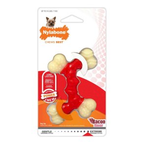 Hund Bidering Nylabone Extreme Chew Dobbelt Bacon Strrelse M Nylon Termoplastisk
