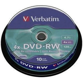 DVD-RW Verbatim DVDVER00072B 10 enheder