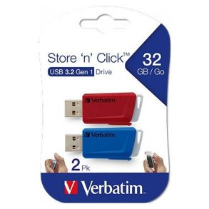 USB stick Verbatim Store 'n' Click 2 Dele Bl Multifarvet 32 GB