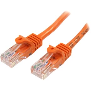UTP kategori 6 stift netvrkskabel Startech 45PAT2MOR 2 m Orange