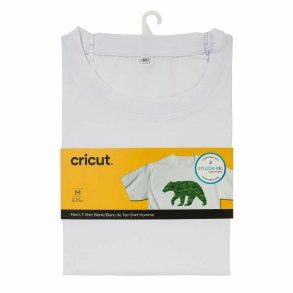 T-shirt, der kan tilpasses til sk�replotter Cricut Men's Hvid