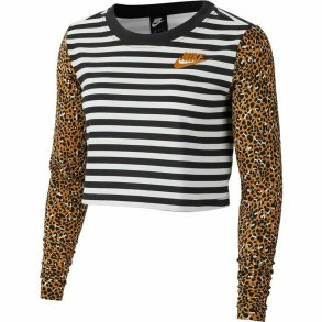 Langrmet T-shirt til Kvinder Nike Animal Print