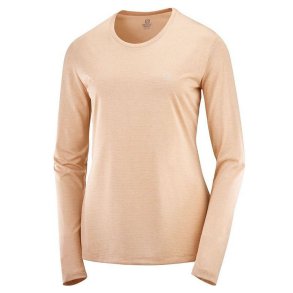 Kort�rmet T-shirt til Kvinder Salomon Agile Pink