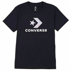 Kort�rmet T-shirt til Kvinder Converse Seasonal Star Chevron Sort