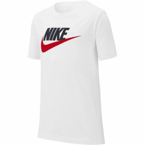 Kort�rmet T-shirt til B�rn Nike Sportswear Hvid