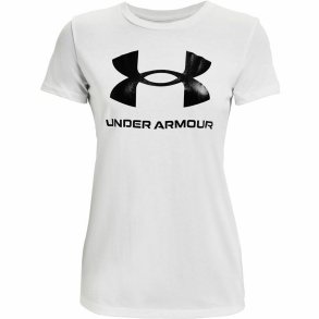 Kort�rmet T-shirt til Kvinder Under Armour Sportstyle Hvid