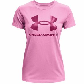 Kort�rmet T-shirt til Kvinder Under Armour Graphic Pink