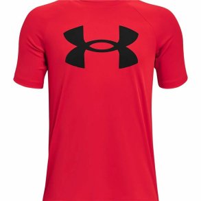 B�rne Kort�rmet T-shirt Under Armour  Tech Big Logo R�d